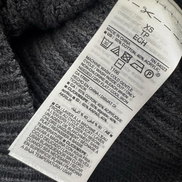 Old Navy Mock neck Gray Women's Sweater in graphite color - Picture 5 of 7